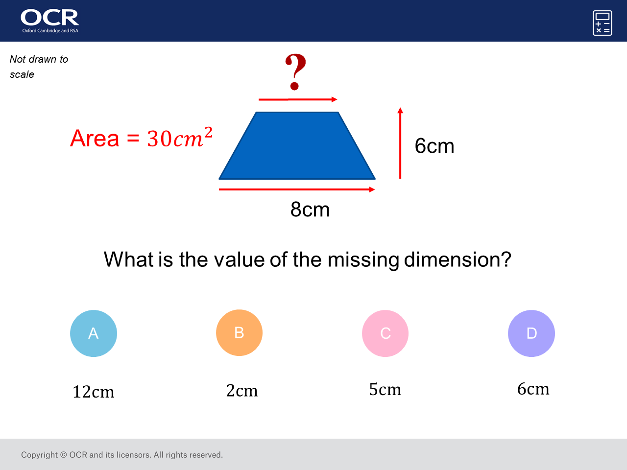 Area Of A Trapezium GCSE Maths Question Of The Week Foundation Higher 