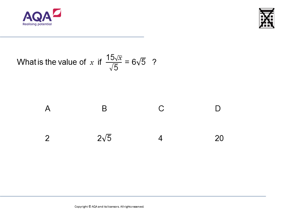 Solving Equations With Surds GCSE Maths Question Of The Week Higher Mr Barton Maths Podcast