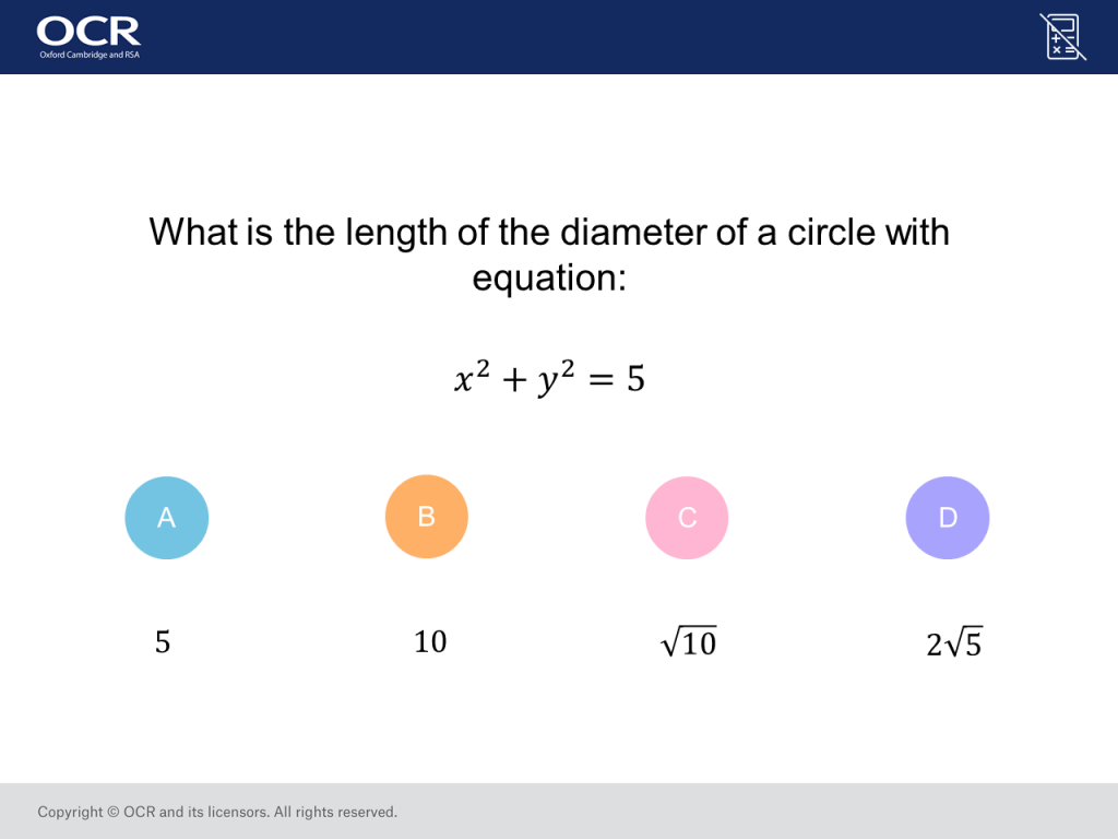 Equation Of A Circle: GCSE Maths Question Of The Week - Mr Barton Maths ...