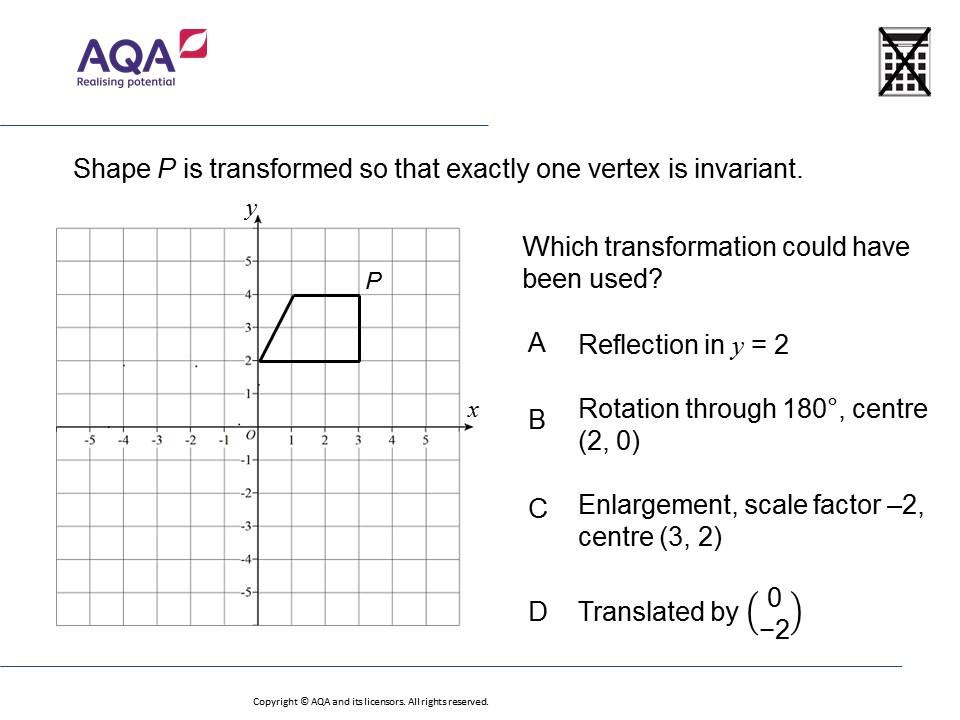 for worksheets igcse 4 maths grade Maths Invariant GCSE Points and Transformations (Higher):